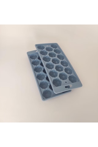 2 Adet 17 Bölmeli Kristal Su Sızdırmaz Buzluk Kokusuz Buz Kalıbı Çok Renkli