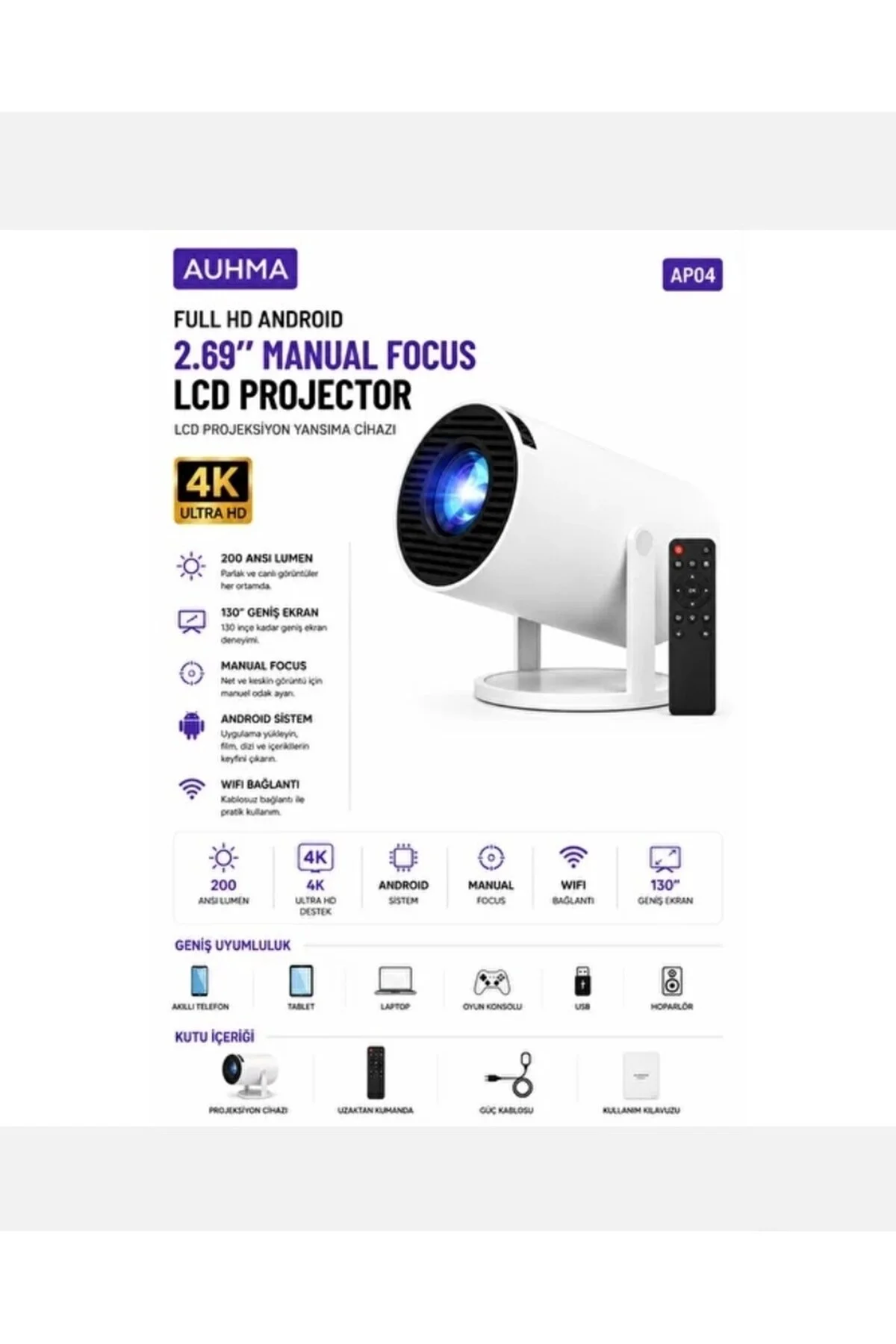 Lcd Projectör Yansıtma Cihazı