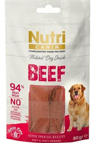 Nutri Canin Sığır Etli Tahılsız Köpek Ödül Maması 80 G