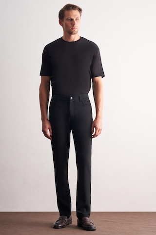 Siyah 5 Cep Düz Paça Esnek Slim Fit Casual Pantolon 1003255157 Siyah