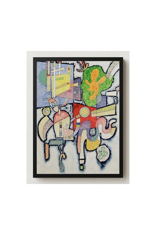 Modern Sanat Kandinsky Karmaşık-basit Çerçevesiz Poster 21x30 Cm A4 Tablo Modern Sanat Ekspresyonizm
