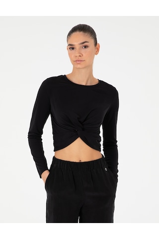 Pierre Cardin Kadın Siyah Bluz Örme 50296410-vr046 Siyah