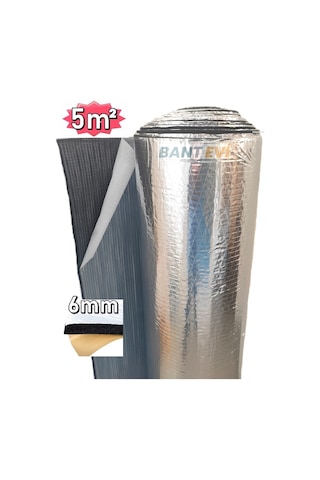 Oto Ses Yalıtım Malzemesi Folyolu 5m2 Araç Karavan İzolasyonu 6mm