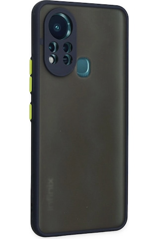 Cosmotex Newface İnfinix Hot 11s Kılıf Montreal Silikon Kapak - Lacivert