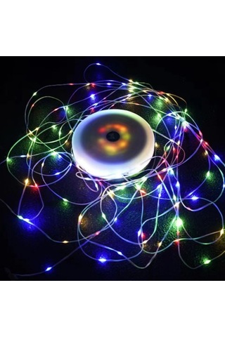 Geeroyoo Çok Fonksiyonlu Çadır Feneri, 20 Metre Renkli Işık, Sürekli Sarjlı, Çevre Işığı Ve Acil Kullanim Için Dış Mekan Feneri Çok Renkli