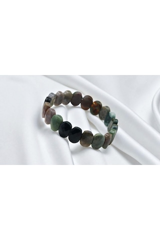 El Yapımı Ayarlanabilir Doğaltaş Bileklik Misina İpli Yeşim La...