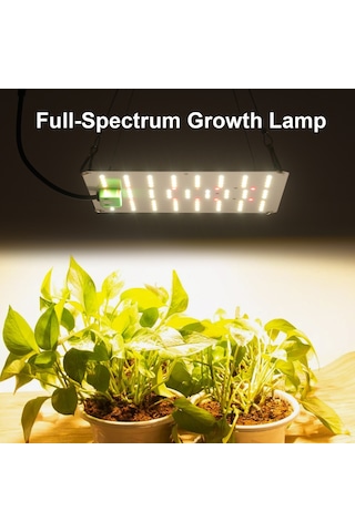 Geeroyoo "bitki Büyüme Lambası - Tam Spektrum Led Işık, 3000k-5000k, Uv/ır, Asma Zincirli, Sebze Ve Çiçekler İçin" Diğer