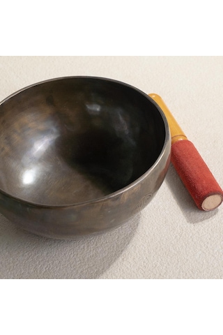 21 Cm Dolunay El Yapımı Tibet Kasesi