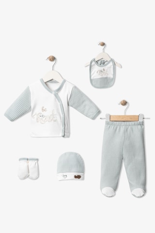 Baby Turp 5 Li Be Kind Lüx Zıbın Set 1-3 Ay Uni Turkuaz