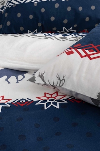 Cotton Collection Kışlık Pazen Tek Kişilik Nevresim Seti Winter Renkli