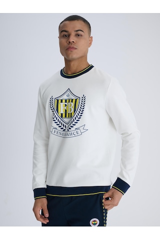 Fenerium Erkek Kolej Fb Çelenk Sweat Ekru