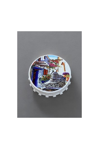 Kuşadası Temalı Kapak Şeklinde Açacak Magnet Şişe Açacağı 63719826