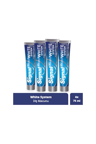 Signal White System Original Diş Macunu 4 x 75 ML