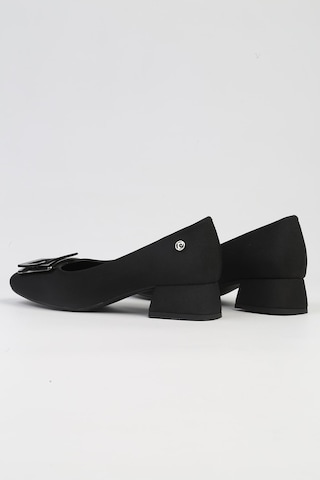 Pierre Cardin Pc-53100- 3592 Siyah Saten-kadın Kısa Topuklu Ayakkabı 001