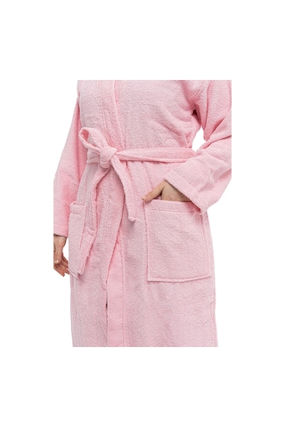 Soley Kimono %100 Pamuk Kimono Bornoz Pembe