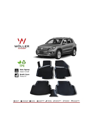Volkswagen Tiguan Paspas 2007 2015 Arası 3d Havuzlu Paspas