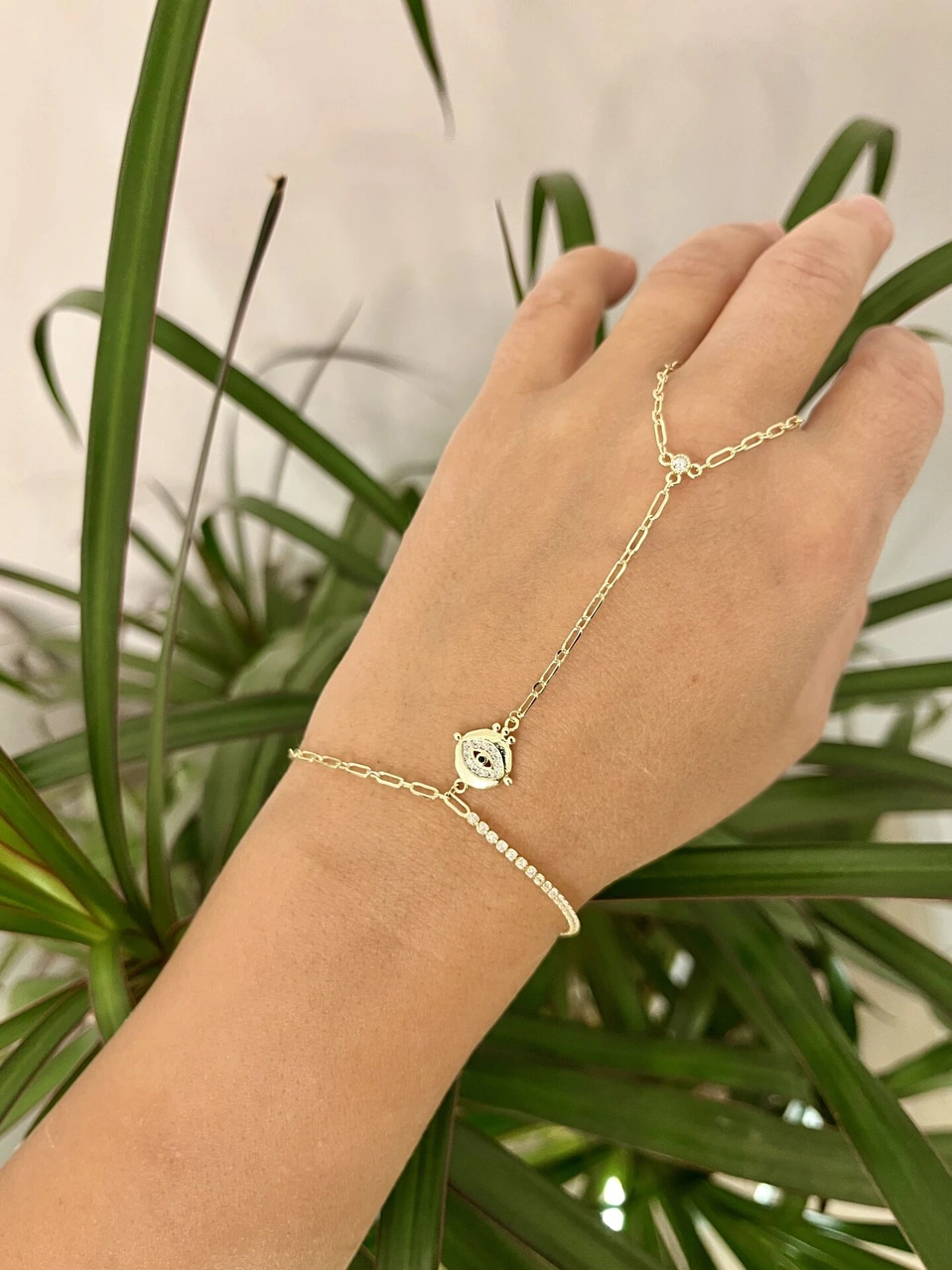 Altın Renkli Taşlı Gözlü Şahmeran Çok Renkli