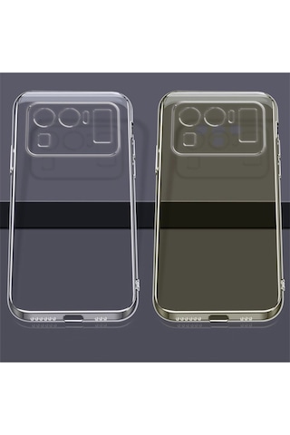 Xiaomi Mi 11 Ultra Kılıf Zore Süper Silikon Kapak Renksiz