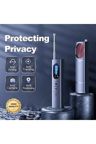 Createtech Dedektörü Anti-spy Araba Gps Gizlilik Koruma Dinleme Cihazı Hata Rf Kablosu Black