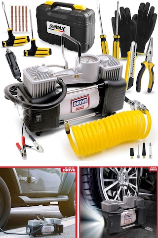 Stilmax STL12HK 12v 150psi Çakmaklı Çift Piston Hava Kompresörü