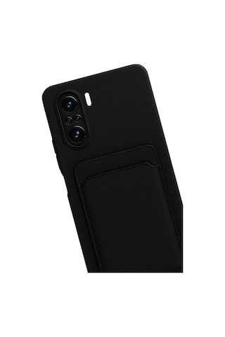 Xiaomi Poco F3 Kılıf Kelvin Kartvizitli Silikon - Siyah 1