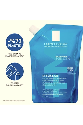 La Roche Posay Effaclar Yağlı Ciltler İçin Yüz Temizleme Jeli Refill 400 ML