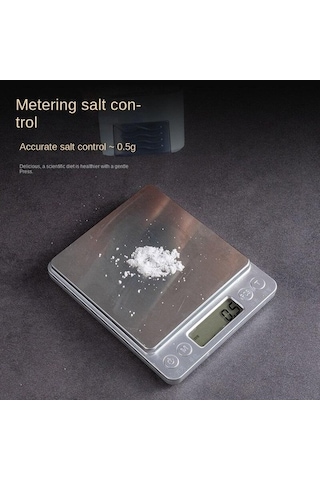 Besthome1 Kontrol Tuz Şişesi Cam Baharat Şişesi Ev Basın Tipi Kantitatif Mutfak Tuzluk Baharat Şişesi Gri Renk Gri