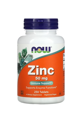 Now Foods: Zinc Çinko Immune Support 50 Mg, 250 Tabs