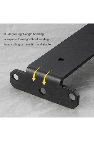 Sones 5mm Kalınlığında Üçgen Braket Kitaplık Bölme Plakası, Stil: 300mm Beyaz
