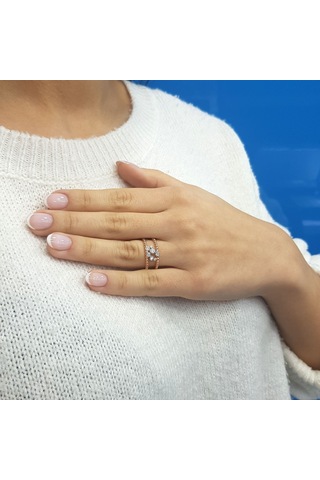 Lova Pırlanta Taşlı Kalah Yüzük - 1010282