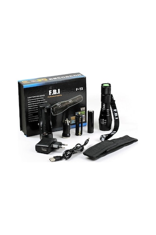 F-t3 Su Geçirmez Alüminyum Oksidiyon Şarjlı El Feneri