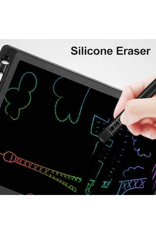 Dancemonkey 10 Renkli Lcd Çizim Tableti, Taşınabilir Dijital Yazı Tahtası, Stylus Kalem Dahil