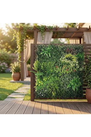 Koçtaş Yaprak Çit Renkli Çayır 100x100