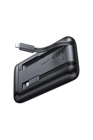 Mcdodo MC-0231 10000 mAh 33W Göstergeli Çift Kablolu Powerbank Siyah