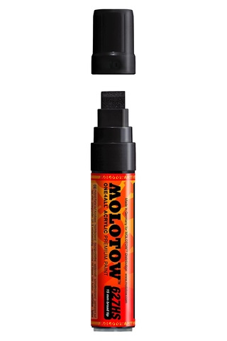 Molotow One4All 15Mm. 627Hs Düz Uç Marker - Signal Black N 180