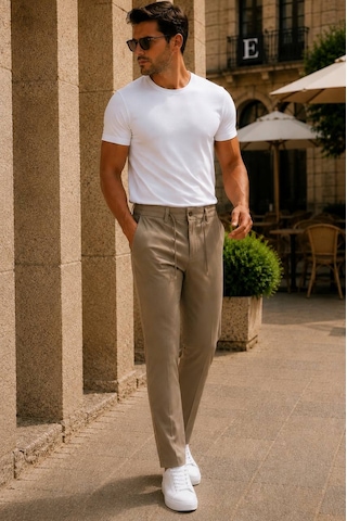 Danger Erkek Premium Poliamid Kumaş Comfort Fit Jogger Bej Pantolon - 252dngr