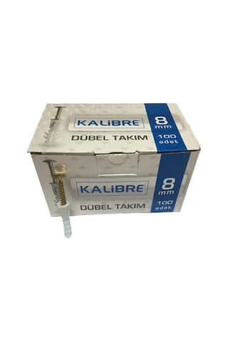 Beyaz Pul Başlı Kalibre Dübel 100 Adet