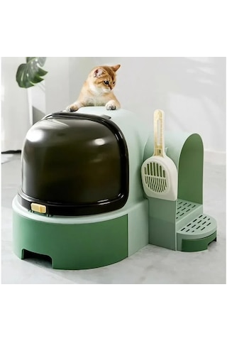 Monozone Star Tüneli Çekmeceli Kedi Tuvaleti + Kürek