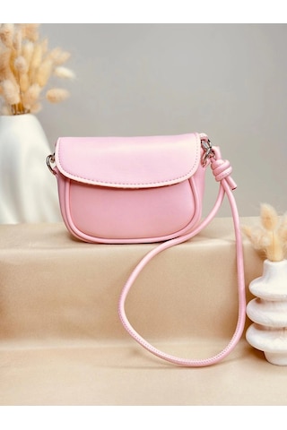 Elora Atelier Mini Flap Çapraz Askılı Bebek Pembesi Çanta Çok Renkli