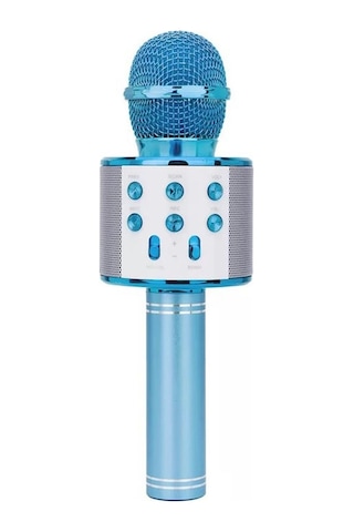 Torima Ws-858 Karaoke Mikrofon Aux Usb Ve Sd Kart Girişli Bluetooth Hoparlör Mavi
