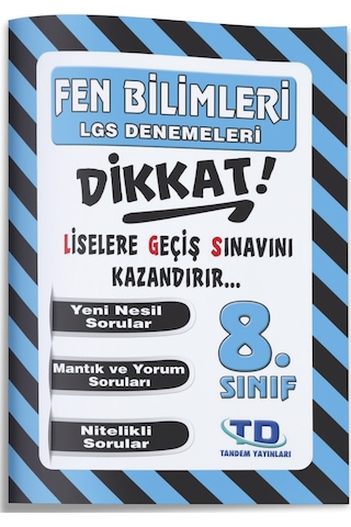 8.sınıf Lgs Fen Bilimleri Dikkat Denemeleri