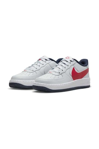 Nike Air Force 1 Lv8 4 Af1 Unisex Leather Sneaker Hakiki Deri Günlük Spor Ayakkabı Gri Gri