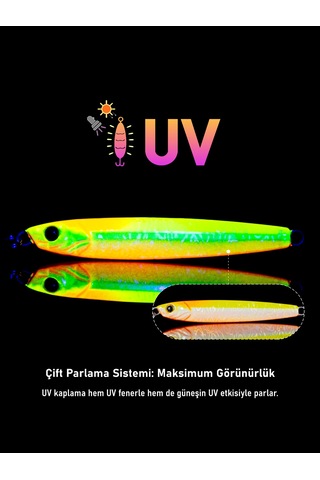 Jig, Zoka, Suni Yem, Glow Uv Metal Jig, 40gr 9cm Tide 40