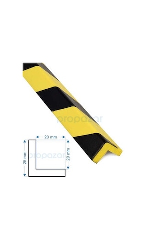 Puffyguard Kenar Köşe Koruyucu L1 - Model L1 - 1 Metre - 20x20x25mm - Tip : E H