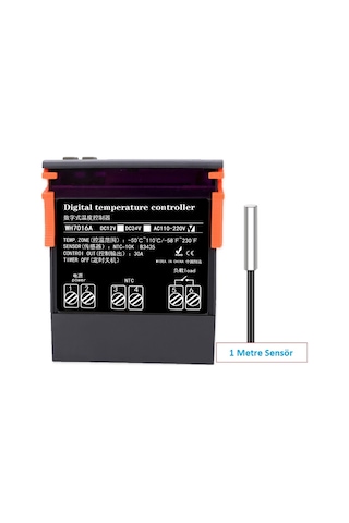 ZFX-7016A 220V  30A Röle Termostat