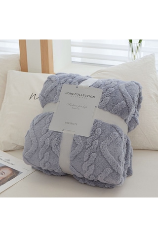 Mavi Mercan Polar Basit Battaniye İskandinav Tarzı Çiçek Gazlı Bez Klima Yorgan Yumuşak Nefes Wrap Battaniye Yatak Örtüsü Ekose 100 150cm