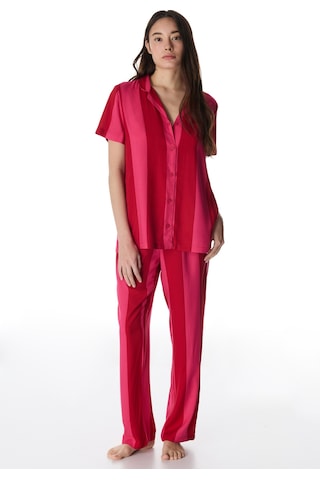 Penti Kırmızı For You Çizgili Gömlek Pantolon Pijama Takımı