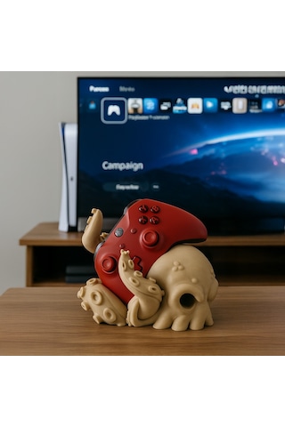 Ahtapot Tasarımlı Gamepad Standı