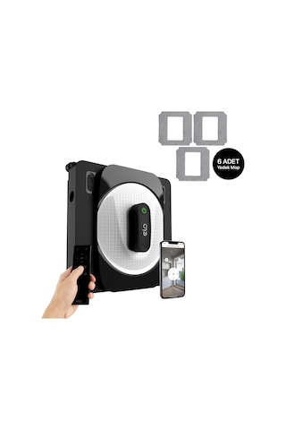 Xenon Smart Elo Cam Temizleme Robotu Ultra Sessiz Yapay Zeka Destekli Temizlik Robotu ve Mop Seti