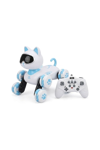 2.4g Uzaktan Kumandalı Akıllı Robot Kedi - 360 Hareketli Sesli Ve Işıklı İnteraktif Çocuk Oyuncak K